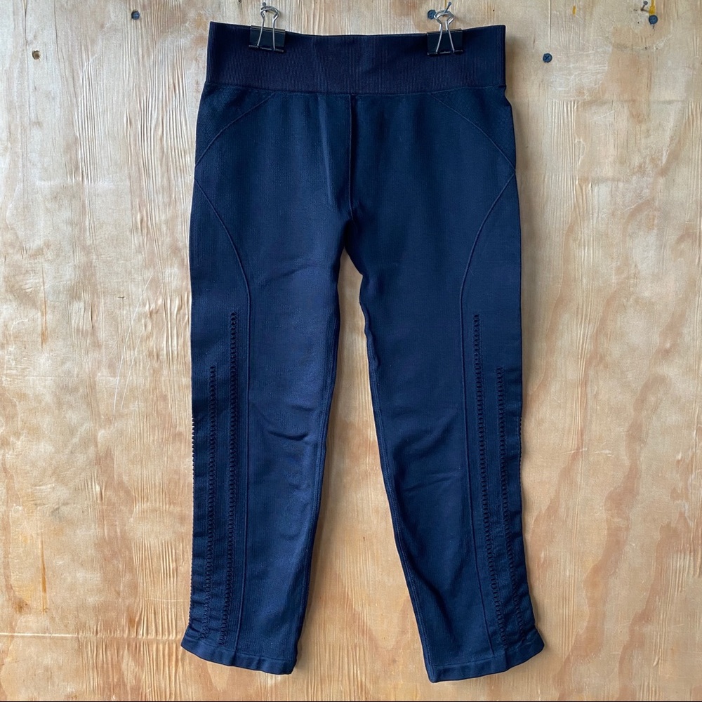 Fabletics Seamless Solid Capri Black Leggings - image 3